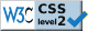 This webpage uses valid CSS 2.1 code link to W3C CSS level 2 validator