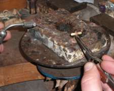 Brazing a cufflink